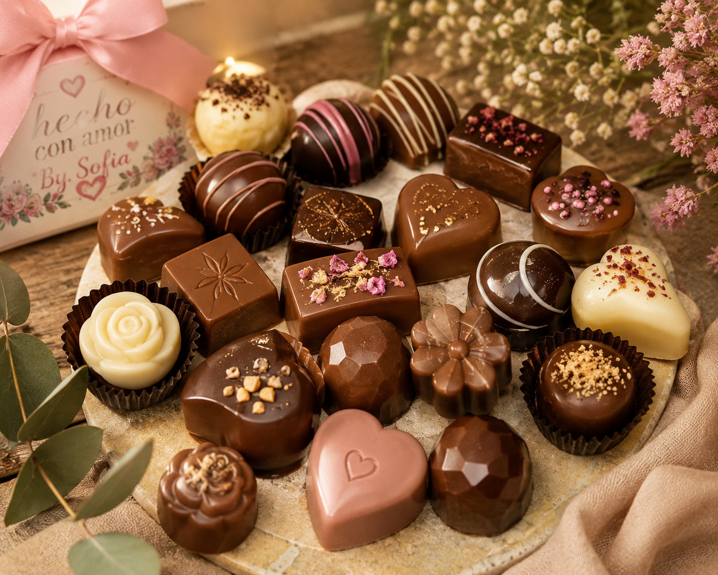 Chocolates artesanales variados