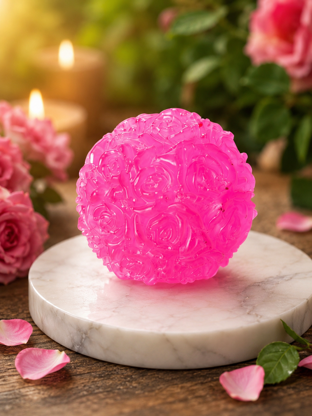 Esfera decorativa de rosas